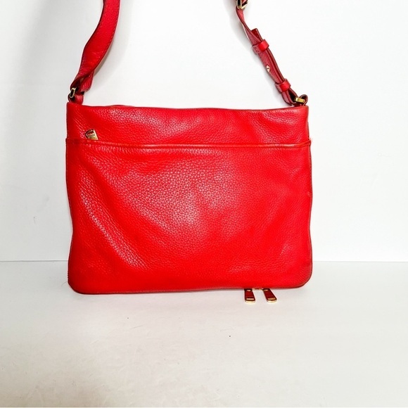 Fossil Crossbody Red Pink Purse Leather Medium - Picture 3 of 8
